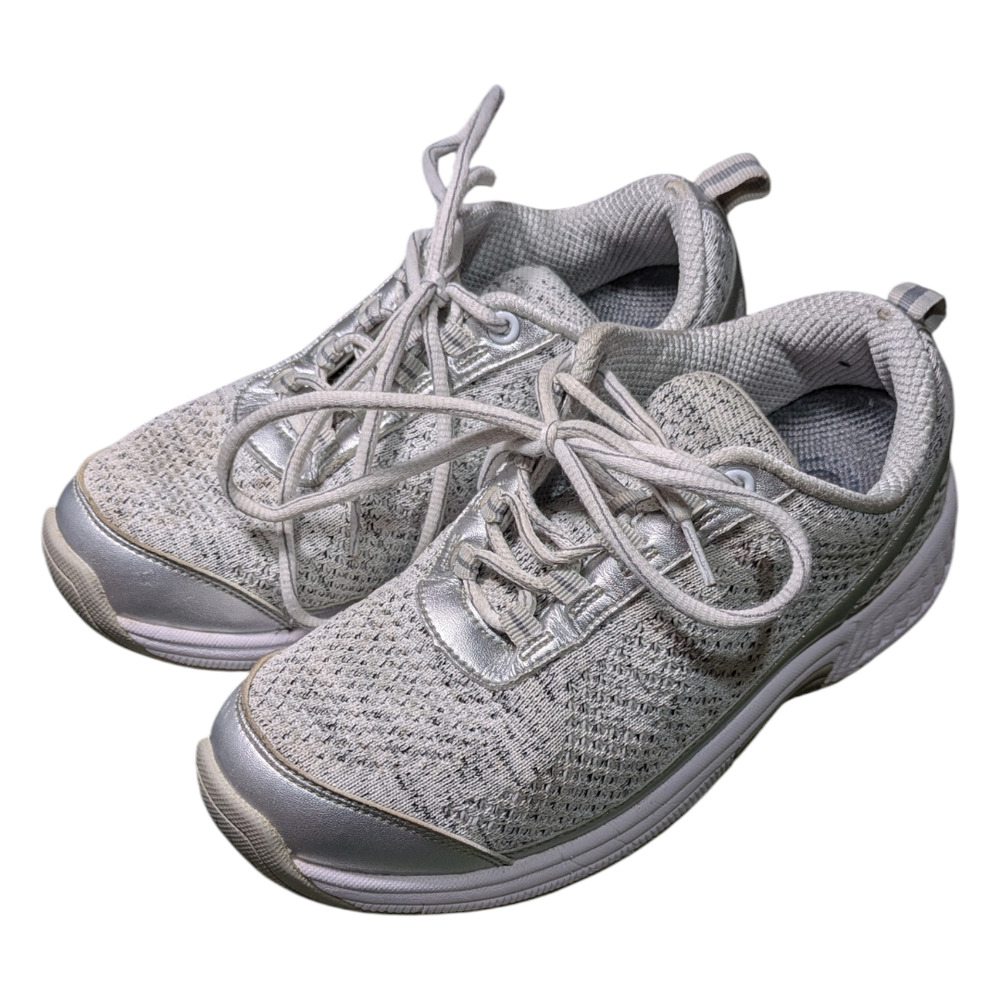 Womens - Orthofeet 982 Sneakers -  Size 6- Coral Sandy Silver - Comfort Cushion